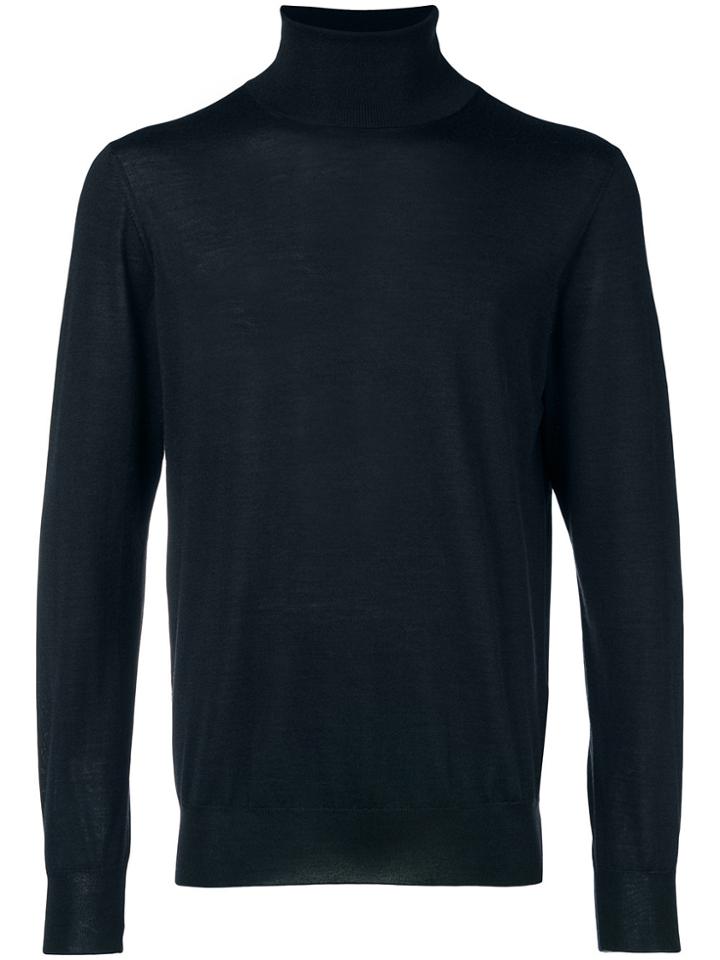 Jil Sander Turtleneck Jumper - Blue