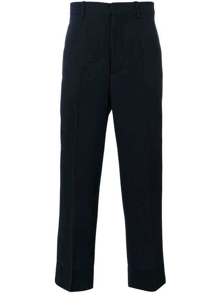 Marni Tailored Trousers, Men's, Size: 46, Blue, Wool/cotton/polyamide