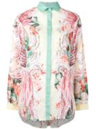 Roberto Cavalli Floral Print Shirt, Women's, Size: 50, Cotton