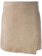 Eleventy Fitted Mini Skirt - Brown