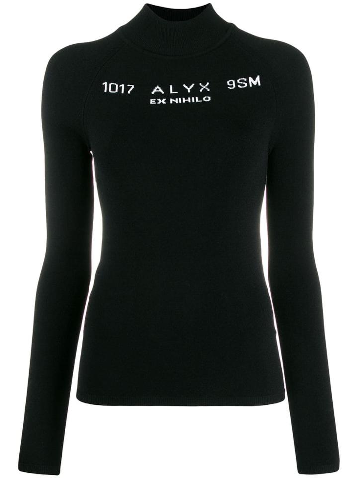 1017 Alyx 9sm Logo Intarsia Jumper - Black