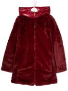 Save The Duck Kids Teen Reversible Padded Coat - Red