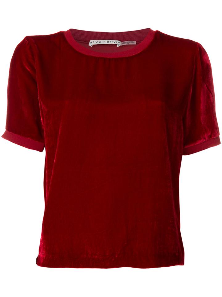 Alice+olivia Cropped T-shirt - Red