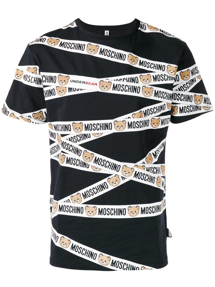 Moschino Underwear - Logo Print T-shirt - Men - Cotton/spandex/elastane - M, Blue, Cotton/spandex/elastane
