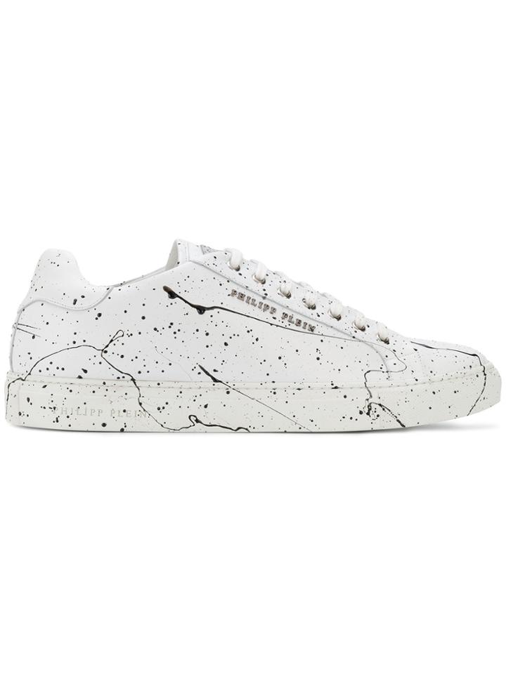 Philipp Plein Paint Splatter-effect Sneakers - White