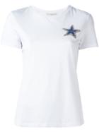 Amen Gem Star T-shirt, Women's, Size: 44, White, Cotton/glass