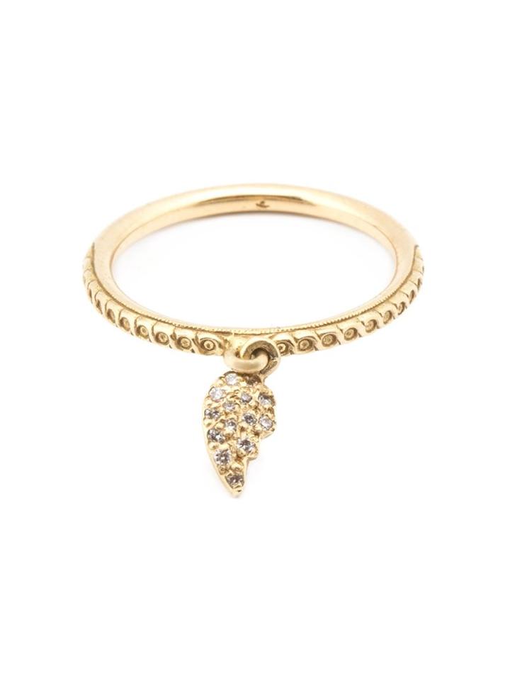 Loree Rodkin Broken Heart Diamond Charm Ring