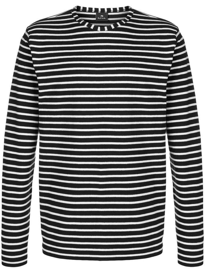 Ps By Paul Smith Striped Long-sleeve T-shirt - Black