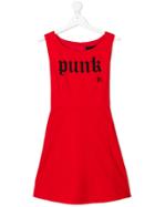 John Richmond Kids Teen Punk Tie-back Dress - Red