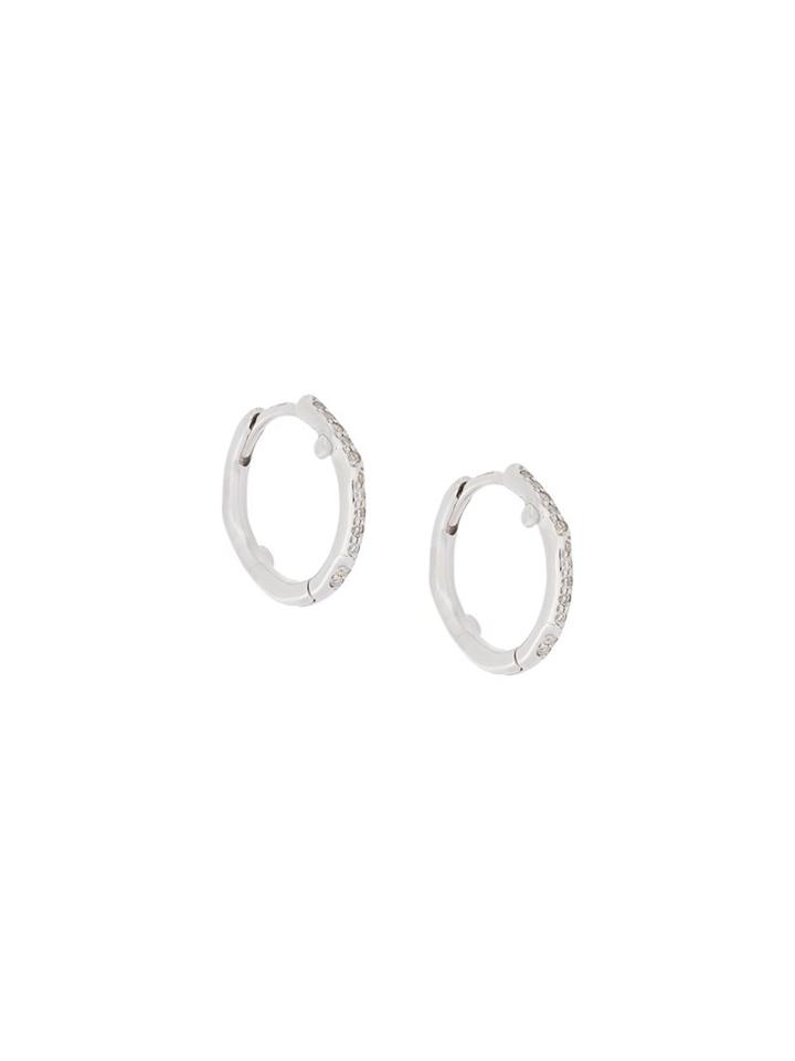 Shaun Leane 'cherry Branch' Diamond Hoop Earrings, Women's, Metallic