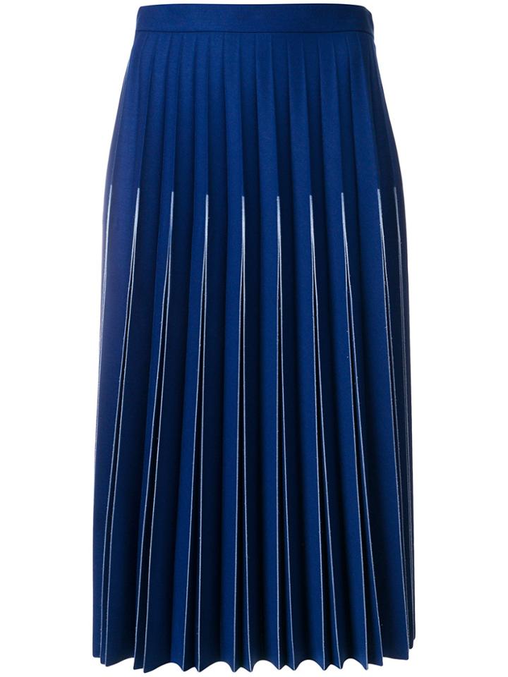 Bottega Veneta Exaggerated Pleat Skirt - Blue