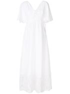 Mcq Alexander Mcqueen Lace-trimmed Peasant Dress - White
