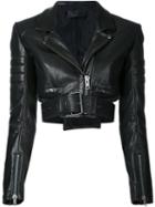 Haider Ackermann - Miza Cropped Biker Jacket - Women - Leather - 38, Black, Leather