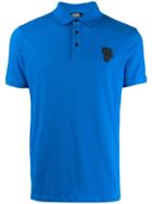 Karl Lagerfeld Logo Patch Polo Shirt - Blue