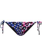 Versace Leopard Print Bikini Bottoms, Women's, Size: 3, Polyamide/spandex/elastane