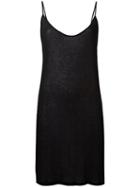 Ann Demeulemeester Elongated Ribbed Cami, Women's, Size: 38, Black, Lyocell/cotton