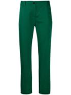 Dolce & Gabbana Cropped Chino Trousers - Green