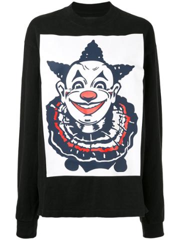 Aganovich Clown Print Longsleeved T-shirt - Black