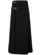 Jean Paul Gaultier Vintage Frayed Skirt - Black