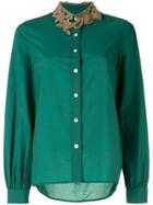 Kolor Lace Collar Shirt - Green