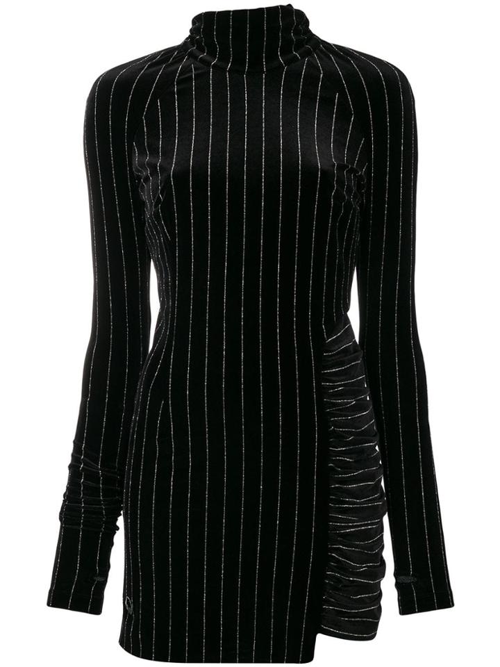 Philipp Plein Pinstriped Dress - Black