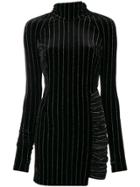 Philipp Plein Pinstriped Dress - Black