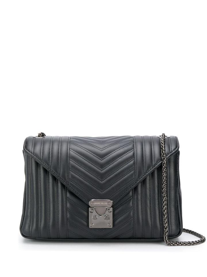 Marc Ellis Quilted Shoulder Bag. - Black