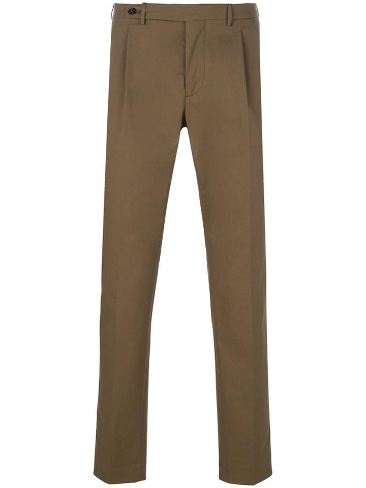 Berwich Straight Leg Trousers - Green