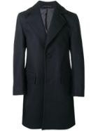 Officine Generale Single-breasted Buttoned Coat - Blue