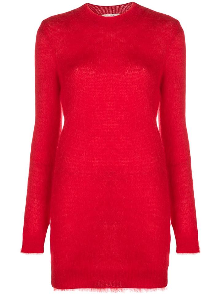 Alyx Dress-like Knitted Jumper - Red