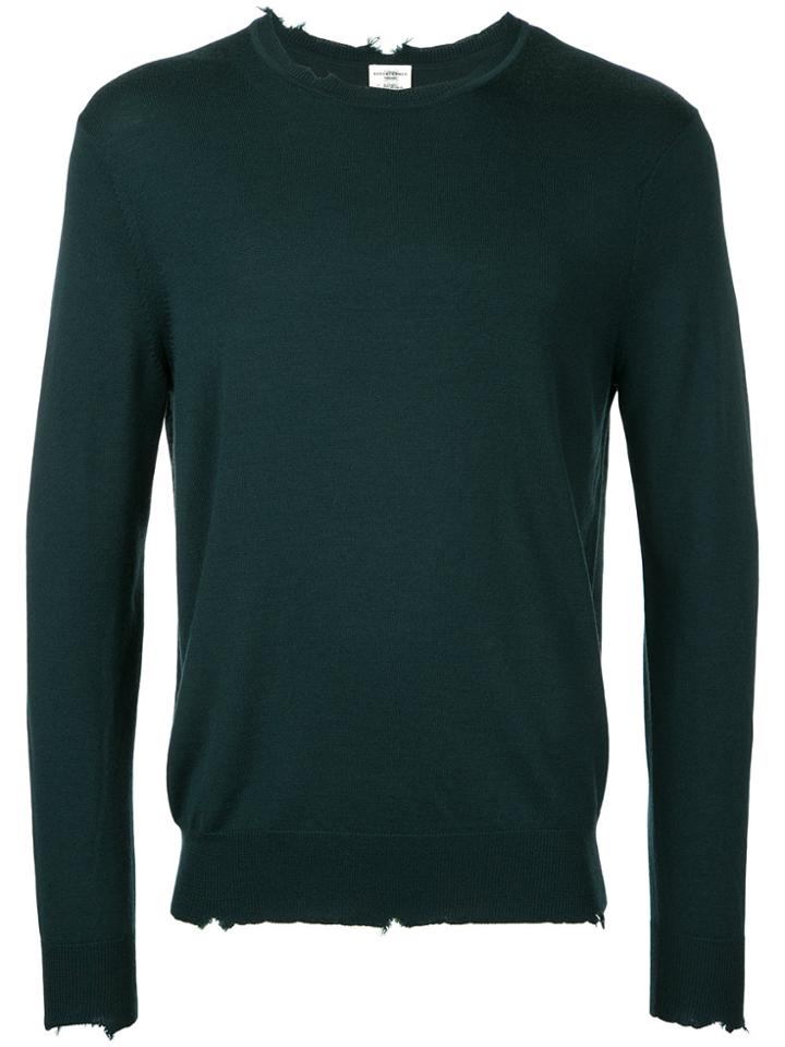 Kent & Curwen Distressed Jumper - Green