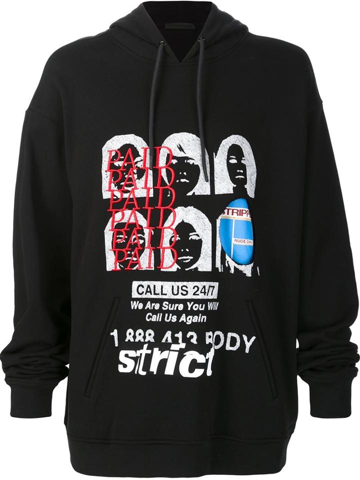 Alexander Wang Collaged Artwork Hoodie