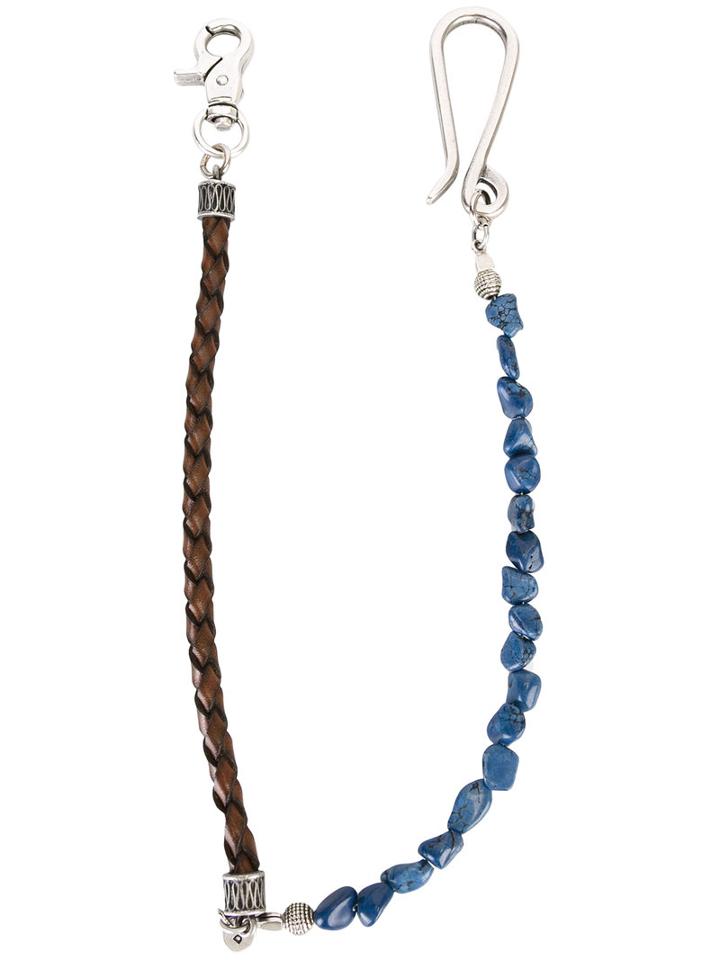 Andrea D'amico Chains Necklace, Men's, Blue