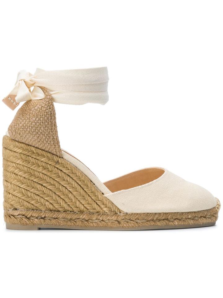 Castañer Carina Espadrille Wedges - Neutrals