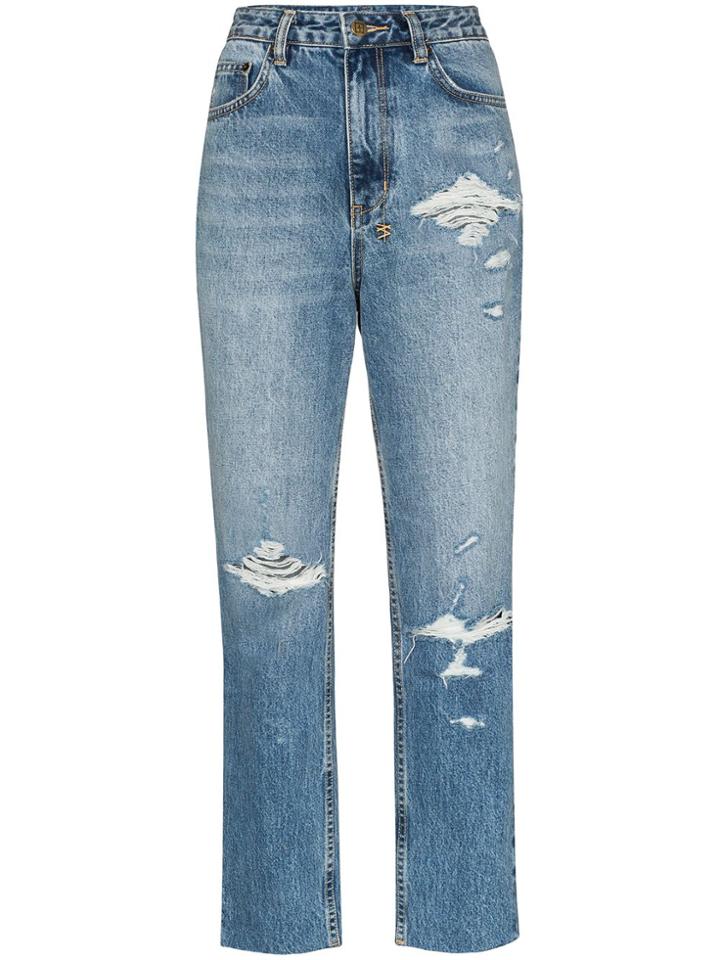 Ksubi High-waisted Straight Leg Jeans - Blue