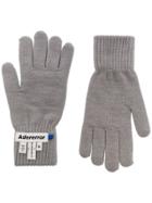 Ader Error Logo Patch Gloves - Grey