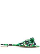 Aquazzura Graphic Print Sandals - Green
