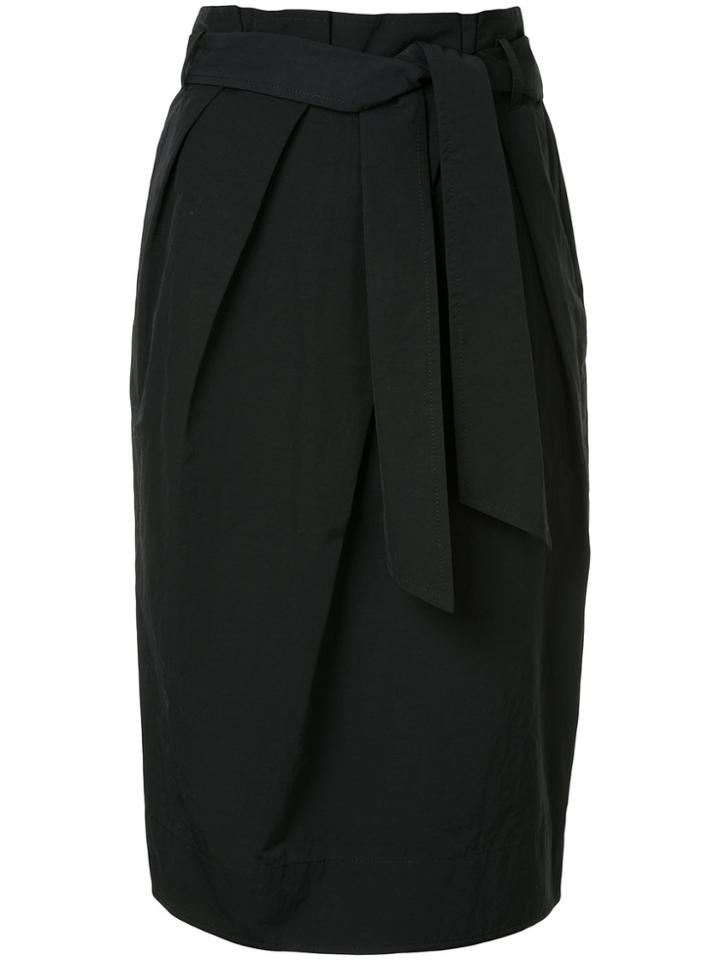 Estnation High-waisted Straight Skirt - Black