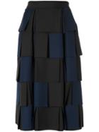 Gloria Coelho - Panelled Neoprene Skirt - Women - Elastodiene/polyester - 38, Black, Elastodiene/polyester