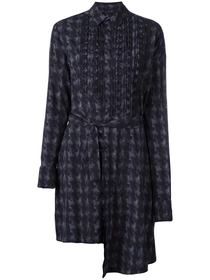 A.f.vandevorst 'dashboard' Shirt Dress, Women's, Size: 42, Grey, Silk/spandex/elastane