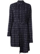 A.f.vandevorst 'dashboard' Shirt Dress, Women's, Size: 42, Grey, Silk/spandex/elastane