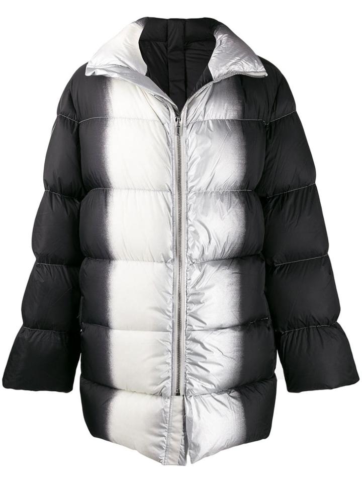 Rick Owens Spray Effect Padded Jacket - Black