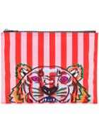 Kenzo Striped Tiger Clutch Bag - Yellow & Orange