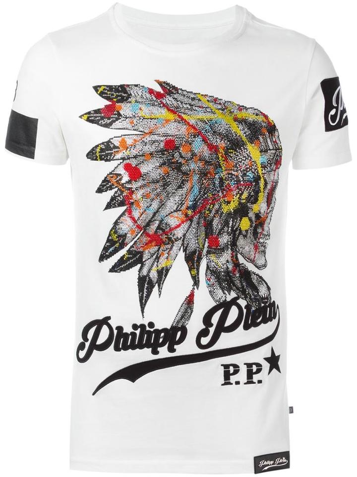 Philipp Plein 'awan' T-shirt, Men's, Size: Xl, White, Cotton