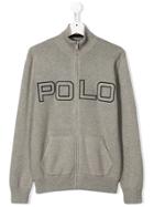 Ralph Lauren Kids Teen Zip Front Sweatshirt - Grey