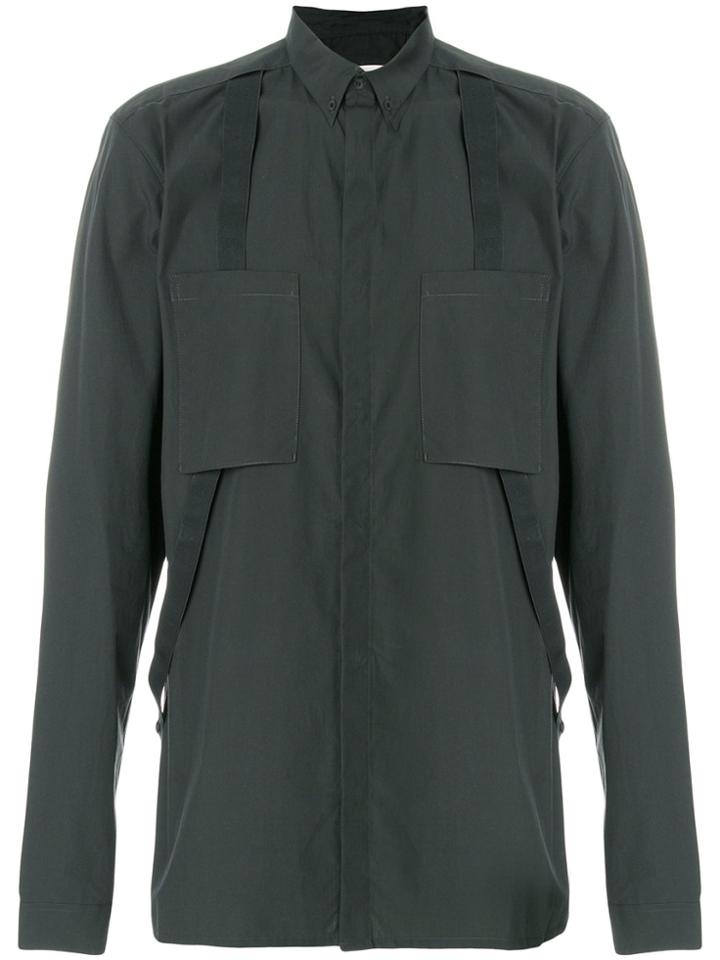 Helmut Lang Brace Detail Shirt - Green