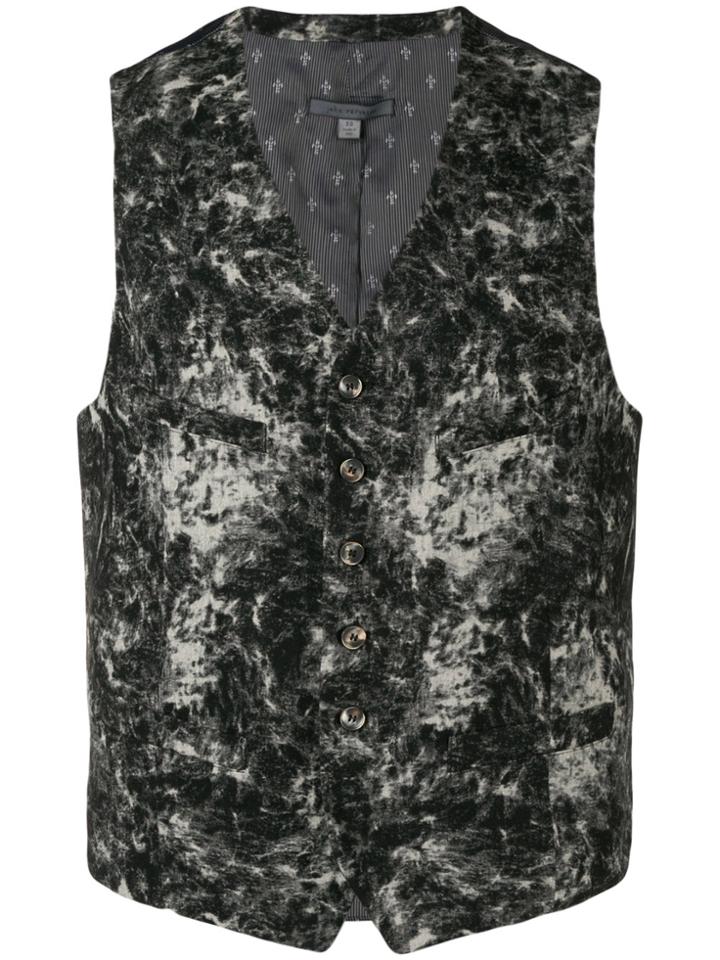 John Varvatos Fade Effect Waistcoat - Black