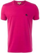 Burberry Logo Patch T-shirt, Men's, Size: Large, Pink/purple, Cotton