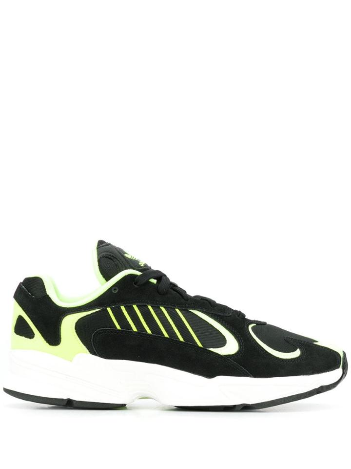 Adidas Embroidered Detail Sneakers - Black