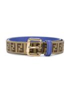Fendi Kids Ff Logo Belt, Girl's, Size: 10 Yrs, Nude/neutrals